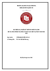 Phân tích ngành sản xuất giày dép tại Việt Nam năm 2016 | Môn Tổ chức ngành - Đại học Ngoại Thương