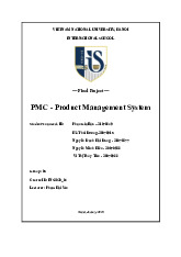 PMC - Product Management System | Bài báo cáo học phần Programming 1 | Đại học Quốc gia Hà Nội