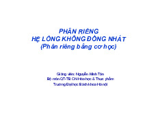 Phân riêng hệ lỏng không đồng nhất | Bài giảng môn quá trình thiết bị | Đại học Bách khoa hà nội