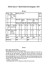 Đề thi học kì 1 Ngữ Văn 6 Chân trời sáng tạo - Đề 1