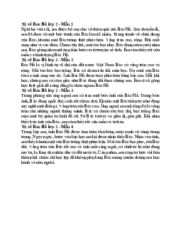 Viết đoạn văn 4 - 6 câu về Bác Hồ kính yêu | Tập làm văn lớp 2 | Cánh diều