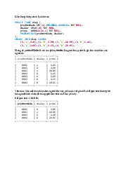 Ôn tập cuối kì - Cơ sở dữ liệu | Trường Đại học Công nghệ, Đại học Quốc gia Hà Nội