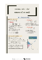 Các dạng bài tập kinh tế vi mô - Kinh tế vi mô 1 | Đại học Mở Thành phố Hồ Chí Minh