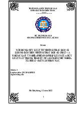 Quy Đổi Lượng Chất Trong Xã Hội Việt Nam | Bài thảo luận Triết Học Mác - Lênin