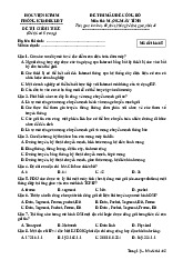 Đề thi mẫu để công bố Môn thi: Mạng máy tính  | Học viện mật mã