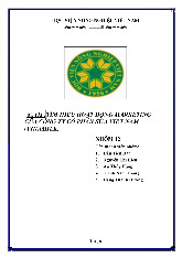 Đề tài : tìm hiểu hoạt động marketing của công ty cổ phần sữa việt nam (vinamilk) đã chuyển đổi  môn Chuyên ngành Marketing | Học viện Nông nghiệp Việt Nam
