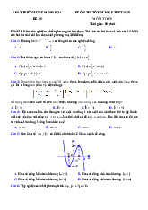 Đề thi thử tốt nghiệp THPT 2025 môn Toán bám sát đề minh họa - Đề 28