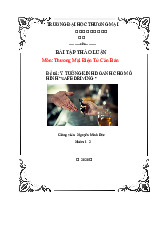 Ý tưởng kinh doanh mô hình Safe Driving | Bài thảo luận thương mại điện tử căn bản