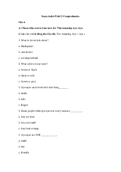 Tiếng Anh 6 Unit 2: Comprehension | Explorer English