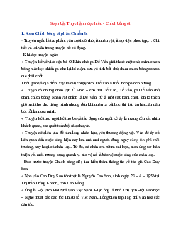 Soạn bài Thực hành đọc hiểu - Chích bông ơi | Ngữ Văn 6 Cánh Diều tập 2