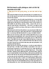 Bài thu hoạch quốc phòng an ninh có liên hệ bản thân mới nhất