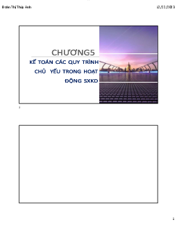 Bài giảng Chuơng 5 học phần Nguyên lý kế toán