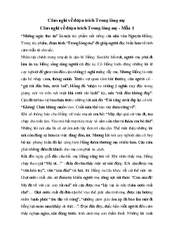 Văn mẫu lớp 6: Cảm nghĩ về đoạn trích Trong lòng mẹ của nhà văn Nguyên Hồng | Cánh diều