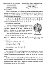 Đề khảo sát tháng 9 Toán 9 năm 2024 – 2025 phòng GD&ĐT Gia Lâm – Hà Nội