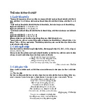 Thế nào là thơ 8 chữ - Ngữ văn 9