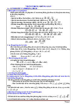 TOP 90 câu trắc nghiệm vectơ trong không gian (có đáp án)