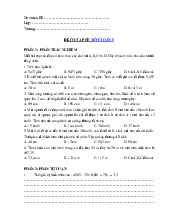 Bộ bài tập ôn hè môn Toán lớp 5