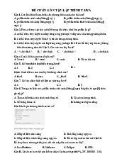 Đề cương ôn tập java Môn Công nghệ thông tin | Trường Cao đẳng công thương Việt Nam