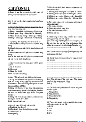 Bài tập ôn tập các chương - Môi trường đại cương | Trường Đại học Khoa học Tự nhiên, Đại học Quốc gia HCM