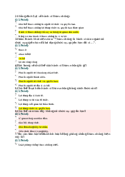 Trắc nghiệm Chương IV môn Pháp Luật Đại Cương | Đại Học Hà Nội