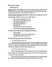 Hệ thống CSDL cho Tiny College | Môn Hệ cơ sở dữ liệu - Đại học Xây Dựng Hà Nội