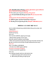 Đề cương trắc nghiệm - Môn hệ thống thông tin quản lý | Đại học Kinh Tế Quốc Dân