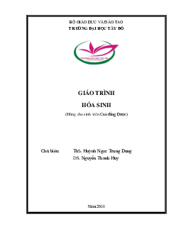 Giáo trình môn Hóa sinh | Trường Đại học Tây Đô