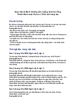 Soạn Văn 8 Bài 5: Những tình huống khôi hài | Ông Giuốc-Đanh mặc lễ phục | Chân trời sáng tạo