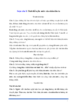 Soạn bài: Tinh thần yêu nước của nhân dân ta Ngữ Văn 8 | Kết nối tri thức