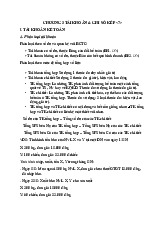 Chương 3 Tài khoản và sổ ghi kép 7  môn Nguyên lý kế toán   | Học viện Nông nghiệp Việt Nam