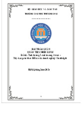 Tình huống 2 môi trường vĩ mô –  Xây dựng mô thức EFAS của doanh nghiệp Vinafreight | Bài thảo luận quản trị chiến lược
