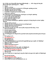 Câu hỏi trắc nghiệm MKT - Marketing: Tài liệu ôn thi cơ bản. Môn Maketing căn bản (CB) | Đại học Trường Đại học Phenika.