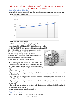 Đề cương ôn tập học kì 2 Toán 7 Cánh diều năm 2023