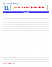 Câu hỏi trắc nghiệm về Hiện tượng cảm ứng điện từ môn Vật lí 11