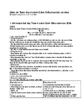 Giáo án Toán lớp 4 sách Cánh Diều trọn bộ cả năm