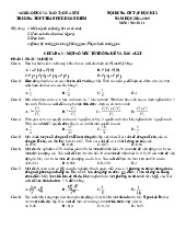 Ôn tập cuối kì 2 Toán 11 năm 2024 – 2025 trường THPT Trần Phú – Hà Nội