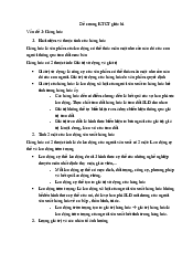 Đề cương giữa kì - Kinh tế chính trị | Đại Học Hà Nội