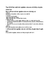 Top 22 Kể lại một trải nghiệm của em với thầy cô giáo chọn lọc - Ngữ văn 6