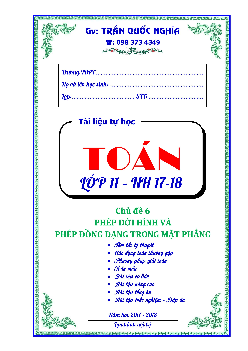 Phép dời hình và phép đồng dạng trong mặt phẳng – Trần Quốc Nghĩa