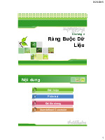 Ngân hàng bài tập ràng buộc toàn vẹn có lời giải | Trường Đại học Quốc tế KENT