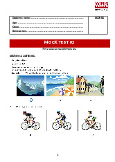 Đề Mock test 2 - Tiếng Anh