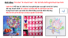 Giáo án điện tử Mĩ Thuật 8 Bài 11 Chân trời sáng tạo: Tạo họa tiết trang trí bằng các chấm màu