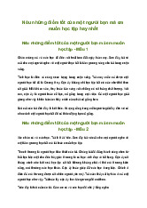 Nêu những điểm tốt của một người bạn mà em muốn học tập (4 mẫu) | Tập làm văn lớp 4 Kết nối tri thức