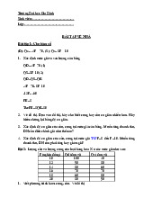 Bài tập Cung cầu và điểm cân bằng | Môn Kinh tế đại cương - Đại học Gia Định