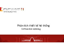 Bài giảng môn Phân tích và thiết kế hệ thống | Trường Đại học Bách Khoa Hà Nội