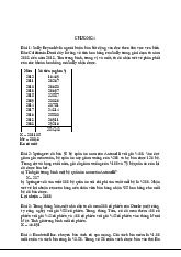 Bài Tập Thống Kê Chương 4 - Tính toán thống kê và nhận xét | Thống kê trong kinh tế và kinh doanh | Trường Đại học Kinh tế Quốc dân