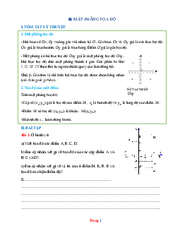 Bài tập toán lớp 7 mặt phẳng tọa độ ( có lời giải chi tiết )