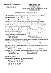 Đề học kì 2 Toán 7 năm 2023 – 2024 trường THCS Tam Dương – Vĩnh Phúc