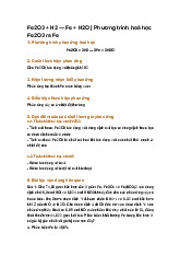 Fe2O3 + H2 → Fe + H2O | Phương trình hoá học Fe2O3 ra Fe