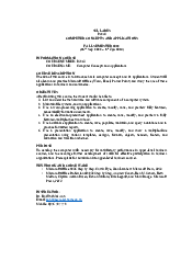 Syllabus Fall Semester 2023 Nhiệt động hóa học môn IELTS vocabulary (IELTS) | Đại học Bách Khoa, Đại học Đà Nẵng